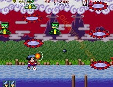 une photo d'Ã©cran de Pistol Daimyo No Bouken sur Arcade
